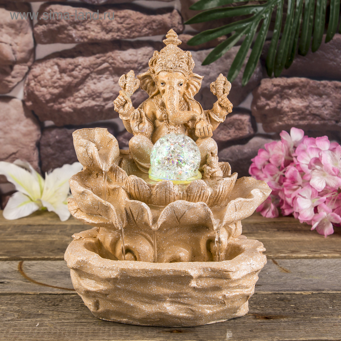 Фонтан Фонтан "Ганеша мрамор" 27,5х21х17,5 см