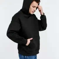 Худи оверсайз унисекс Go Easy, черное, размер L