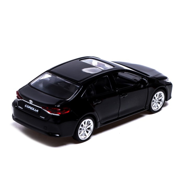 Машина металлическая TOYOTA COROLLA HYBRID, 1:43, инерция, открываются двери, цвет чёрный Машина металлическая TOYOTA COROLLA HYBRID, 1:43, инерция, открываются двери, цвет чёрный
