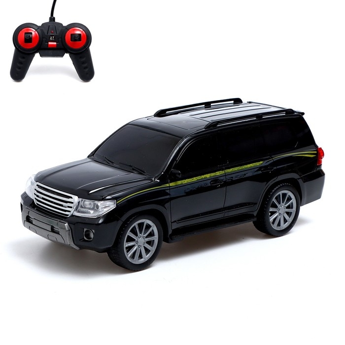 Джип радиоуправляемый &laquo;Крузер&raquo;, 1:16, свет, работает от батареек, цвет чёрный