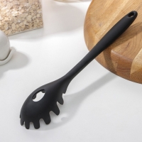 Ложка для спагетти Magistro Black, нейлон, 29&times;6 см, цвет чёрный