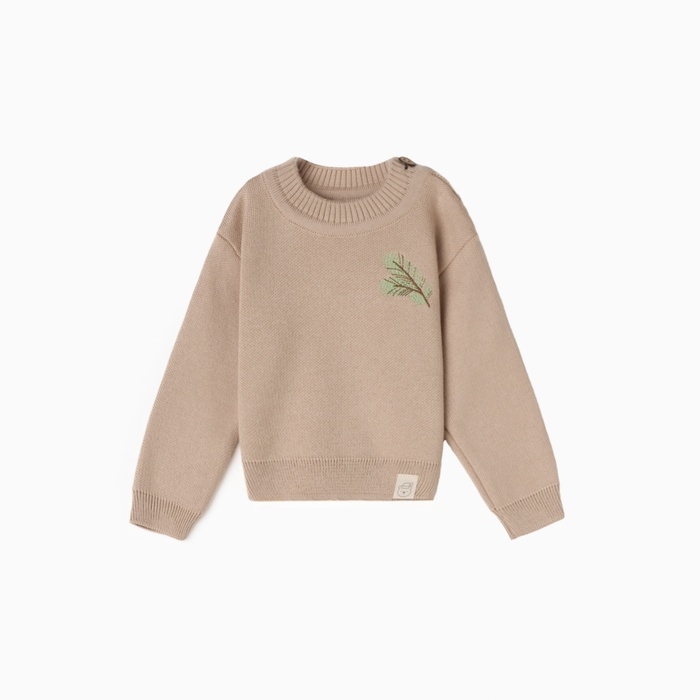 Джемпер вязаный Крошка Я Джемпер вязаный Крошка Я "Еловые веточки" рост 68-74 см