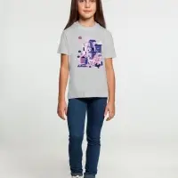 Футболка детская &laquo;Йогуртбург&raquo;, светлый меланж, на рост 106-116 см (6 лет)