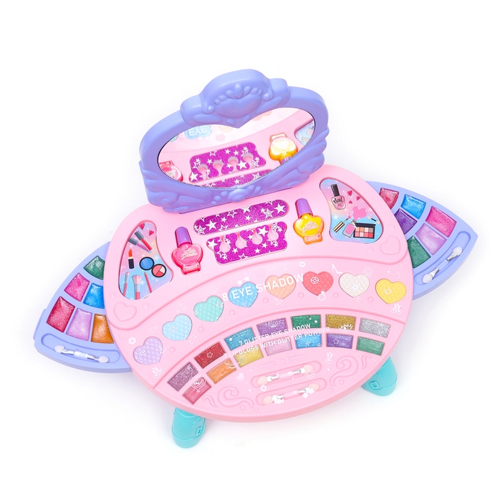 Набор косметики для девочки Набор косметики для девочки "Сверкающая мечта", столик с зеркалом