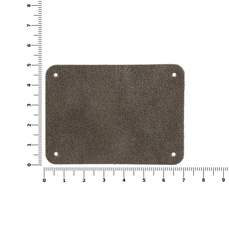 Лейбл кожаный Beta, XL, серый Лейбл кожаный Beta, XL, серый