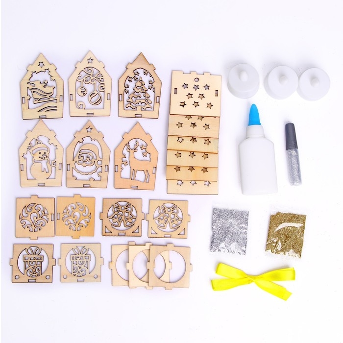 Набор для творчества &laquo;Ёлочные игрушки со светодиодом&raquo;