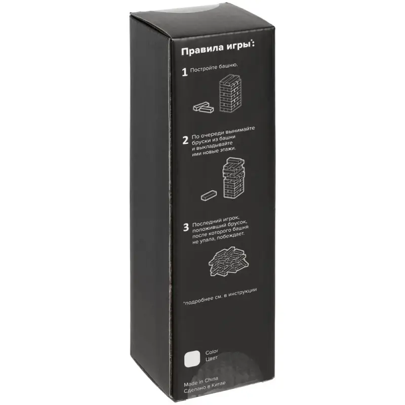 Игра &laquo;Деревянная башня мини&raquo;, красная