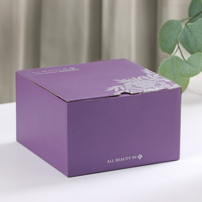 Чайная пара керамическая с ложкой &laquo;Бантик&raquo;, 2 предмета: кружка 350 мл, блюдце d=15 см, цвет розовый