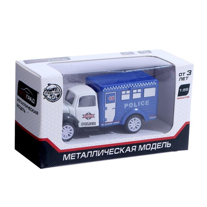 Грузовик металлический &laquo;Полиция&raquo;, инерция, МИКС