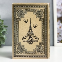 Шкатулка-книга дерево кожзам "Ретро. Париж" 16х11х4,5 см Шкатулка-книга дерево кожзам "Ретро. Париж" 16х11х4,5 см