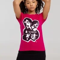 Футболка женская &laquo;Меламед. The Beatles&raquo;, ярко-розовая (фуксия), размер L