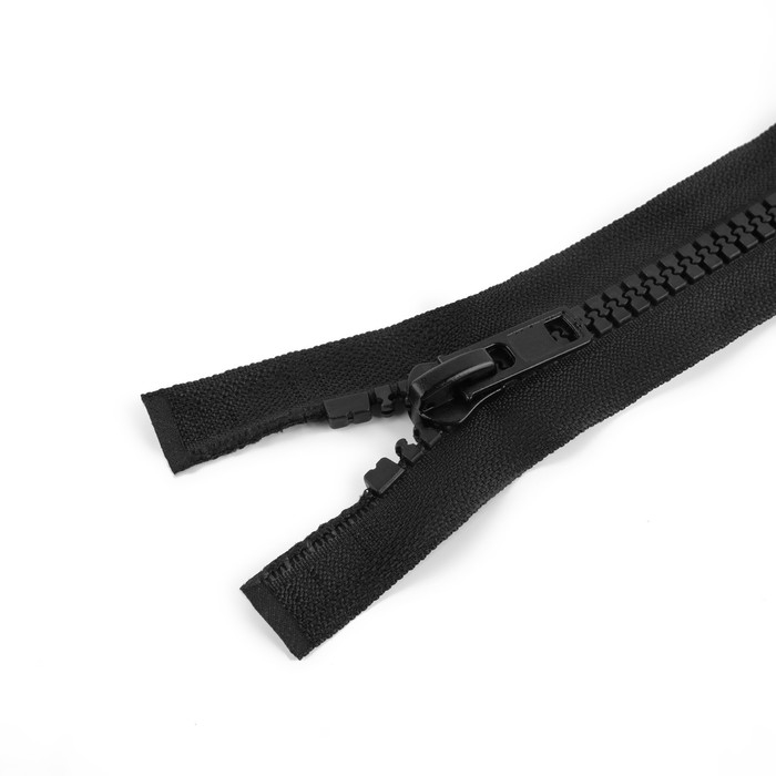 Молния &laquo;Трактор&raquo;, №8, разъёмная, 2 замка, замки автомат, 110 см, цвет чёрный, цена за 1 штуку