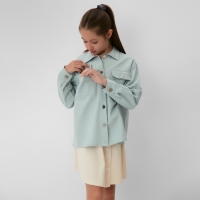 Рубашка для девочки MINAKU: Casual collection KIDS цвет мятный, рост 140