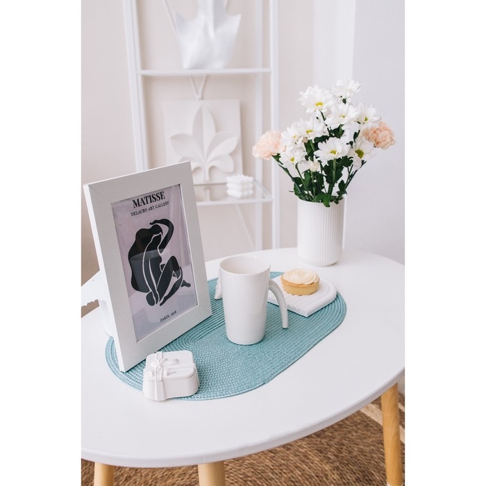 Кружка керамическая Доляна Coffee Brea, 300 мл, 11,5&times;7,8&times;12 см, цвет белый