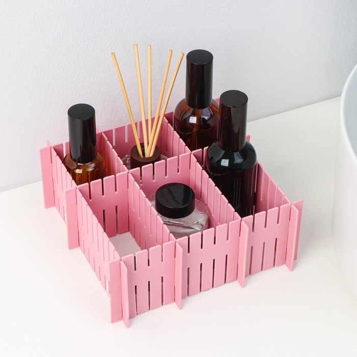 Органайзер - разделитель для ящиков, 37&times;7 см, 4 шт, цвет МИКС