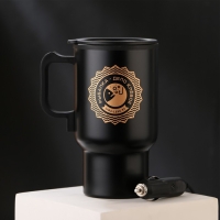 Термокружка, 450 мл, Автомобильная «Рыбалка», сохраняет тепло 3 ч, с подогревом от прикуривателя Термокружка, 450 мл, Автомобильная «Рыбалка», сохраняет тепло 3 ч, с подогревом от прикуривателя