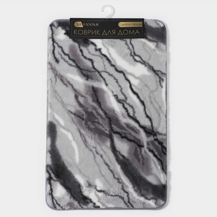 Коврик для дома SAVANNA &laquo;Мечта&raquo;, 50&times;80 см, цвет серый