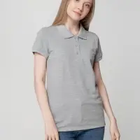 Рубашка поло женская Virma lady, серый меланж, размер 3XL