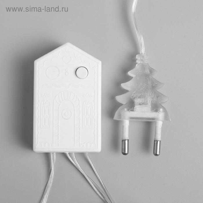 Гирлянда «Нить» 4 м с насадками «Сердечко», IP20, прозрачная нить, 20 LED, свечение тёплое белое, 8 режимов, 220 В Гирлянда «Нить» 4 м с насадками «Сердечко», IP20, прозрачная нить, 20 LED, свечение тёплое белое, 8 режимов, 220 В