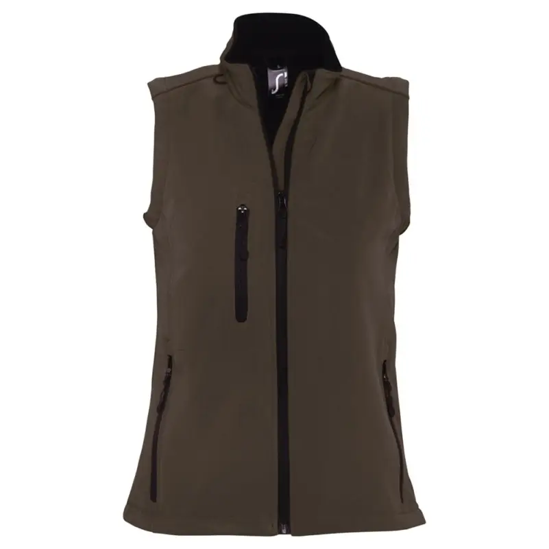 Жилет женский софтшелл Rallye Women шоколадно-коричневый, размер L Жилет женский софтшелл Rallye Women шоколадно-коричневый, размер L