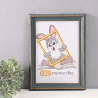 Фоторамка пластик "Вавилон" 21х30 см, изумрудный Фоторамка пластик "Вавилон" 21х30 см, изумрудный