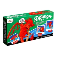 Игрушка из меховых палочек &laquo;Файер&raquo;, красный дракон