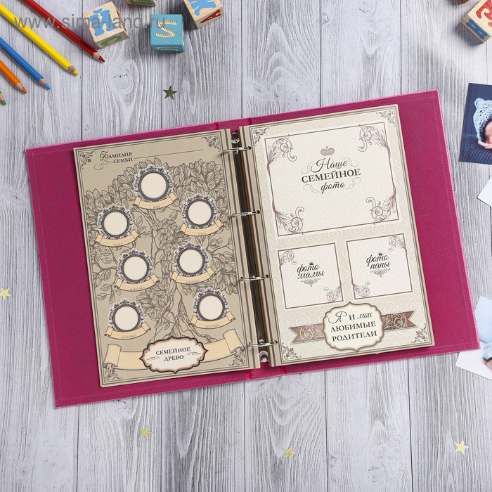 Книга малыша для девочки Книга малыша для девочки "Маленькая наследница семьи": 20 листов