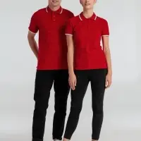 Рубашка поло женская Practice women 270 красная с белым, размер S