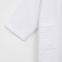 Халат вафельный мужской удлиненный Этель "Boho" размер 54-56, цвет белый, 100% хлопок, 290 г/м2