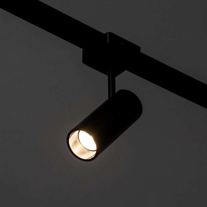 Светильник трековый SLIM Светильник трековый SLIM "Цилиндр" LED 12Вт 3000K-6000К 48V CRI90 черный 4,5х11,3х13,4см