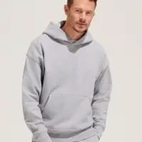 Худи оверсайз унисекс Origin, серый меланж, размер M