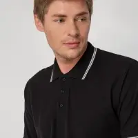 Рубашка поло Virma Stripes, черная, размер M