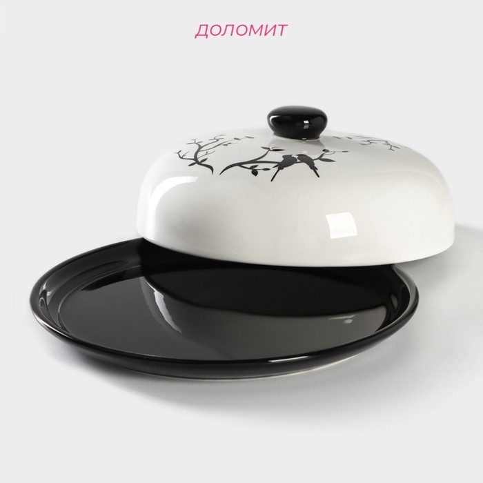 Блинница Доляна «Весенний вечер», d=23 см, цвет белый Блинница Доляна «Весенний вечер», d=23 см, цвет белый