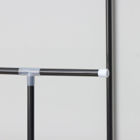 Вешалка - стойка напольная для одежды Доляна, напольная, 2 перекладины, 160&times;45&times;169 см, цвет чёрный