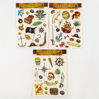 Переводные татуировки детские «Гроза морей», 3 листа Переводные татуировки детские «Гроза морей», 3 листа