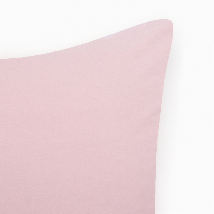 Наволочка Этель 50*70см, цв.пудра, 100% жатый хлопок, 140гр/м2