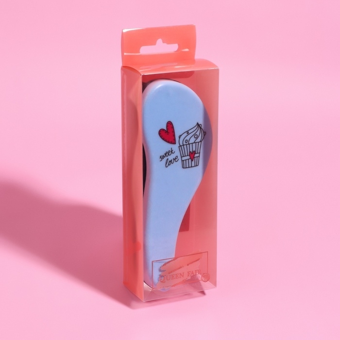 Расчёска массажная, 5,5 &times; 14,5 см, рисунок МИКС