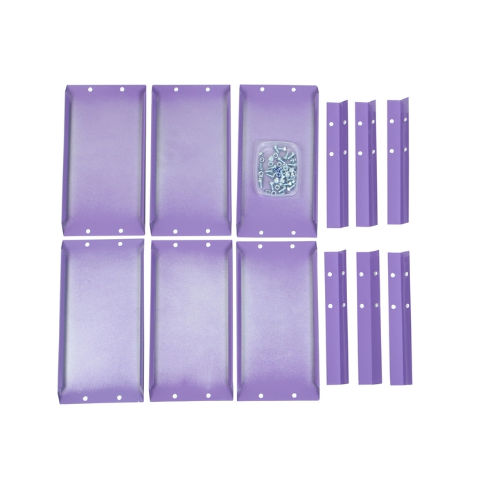 Клумба оцинкованная, d = 60 см, высота бортика 15 см, сиреневая, Greengo Клумба оцинкованная, d = 60 см, высота бортика 15 см, сиреневая, Greengo