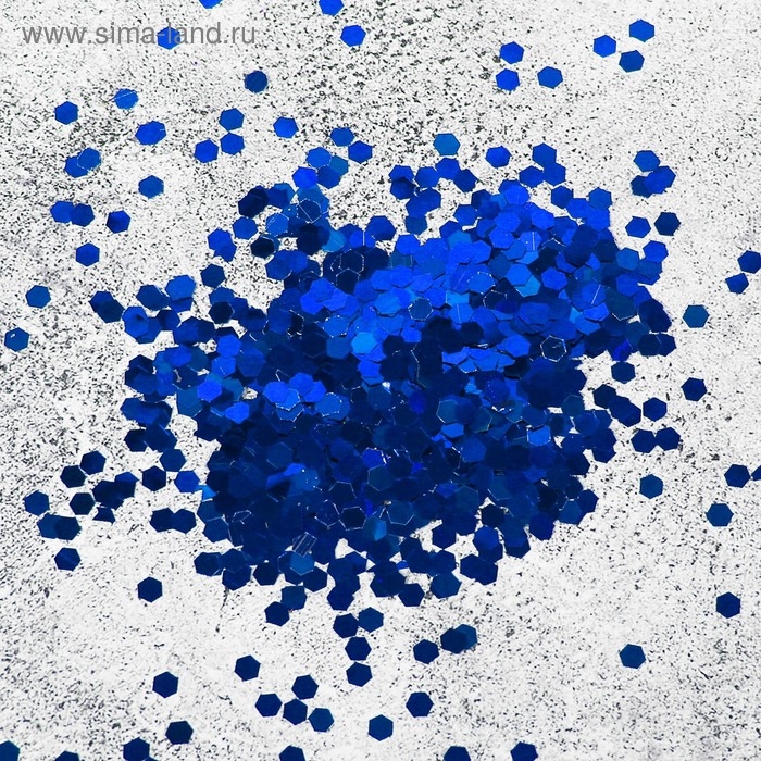Наполнитель для шара &laquo;Конфетти шестиугольник&raquo;, синий, 500 г