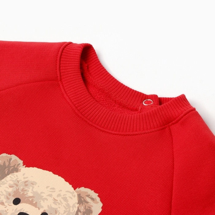 Костюм (свитшот и штанишки) Крошка Я "Новогодние медвежата", рост 62-68 см