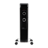 Обогреватель Centek CT-6222-7, масляный, напольный, 1500 Вт, 15 м&sup2;, 7 секций, бело-чёрный