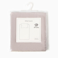 Простыня Этель Silver cloud, 220х240 см, мако-сатин, 114г/м2, 100% хлопок