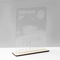 Подставка под украшения &laquo;Эко&raquo;, 17&times;5&times;20 см, ПЭТ 3 мм, фанера