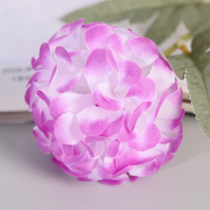 Цветы искусственные "Гортензия галант" d-7 см 43 см, сиреневый