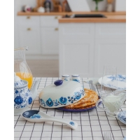 Блинница Доляна «Свиристель», d=23 см, цвет белый Блинница Доляна «Свиристель», d=23 см, цвет белый