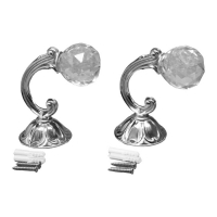 Крючок для штор KS008, однорожковый, цвет хром Крючок для штор KS008, однорожковый, цвет хром