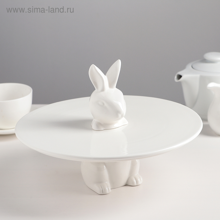 Блюдо керамическое для пирожных «Кролл», 26×27,5 см Блюдо керамическое для пирожных «Кролл», 26×27,5 см