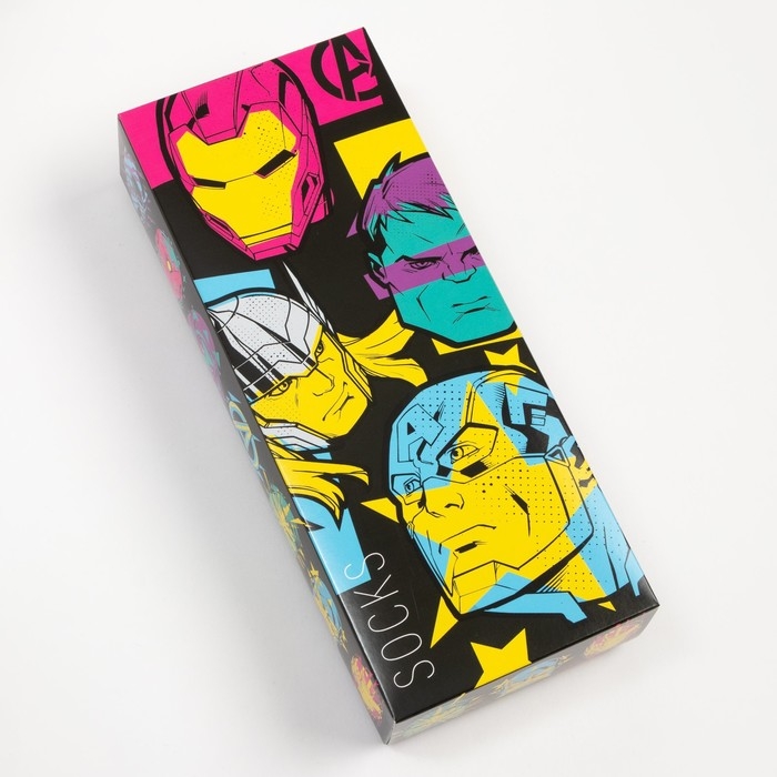 Набор носков Набор носков "Avengers", Мстители, 5 пар, 22-24 см