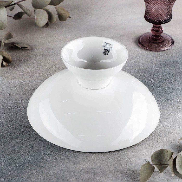 Ваза фарфоровая для фруктов Wilmax Olivia, 24&times;11,5 см, цвет белый