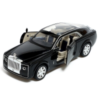 Машина металлическая &laquo;Купе&raquo;, 1:24, открываются двери, капот, багажник, инерция, цвет чёрный